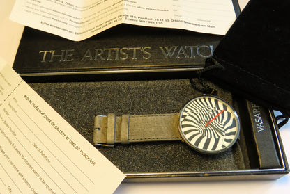 Victor Vasarely Zebra HAU Classic Moments Bulova Quarz limitiert Fullset / OVP - Sammler - Uhren
