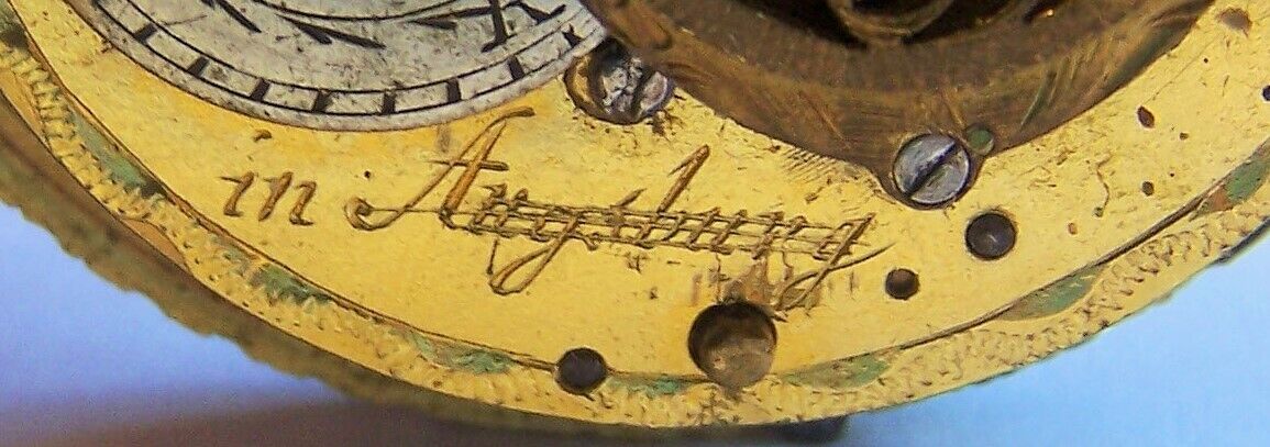Weltsensation! Erste Repetitions Taschenuhr Werk der Welt Schmid Augsburg 1595 - Sammler - Uhren