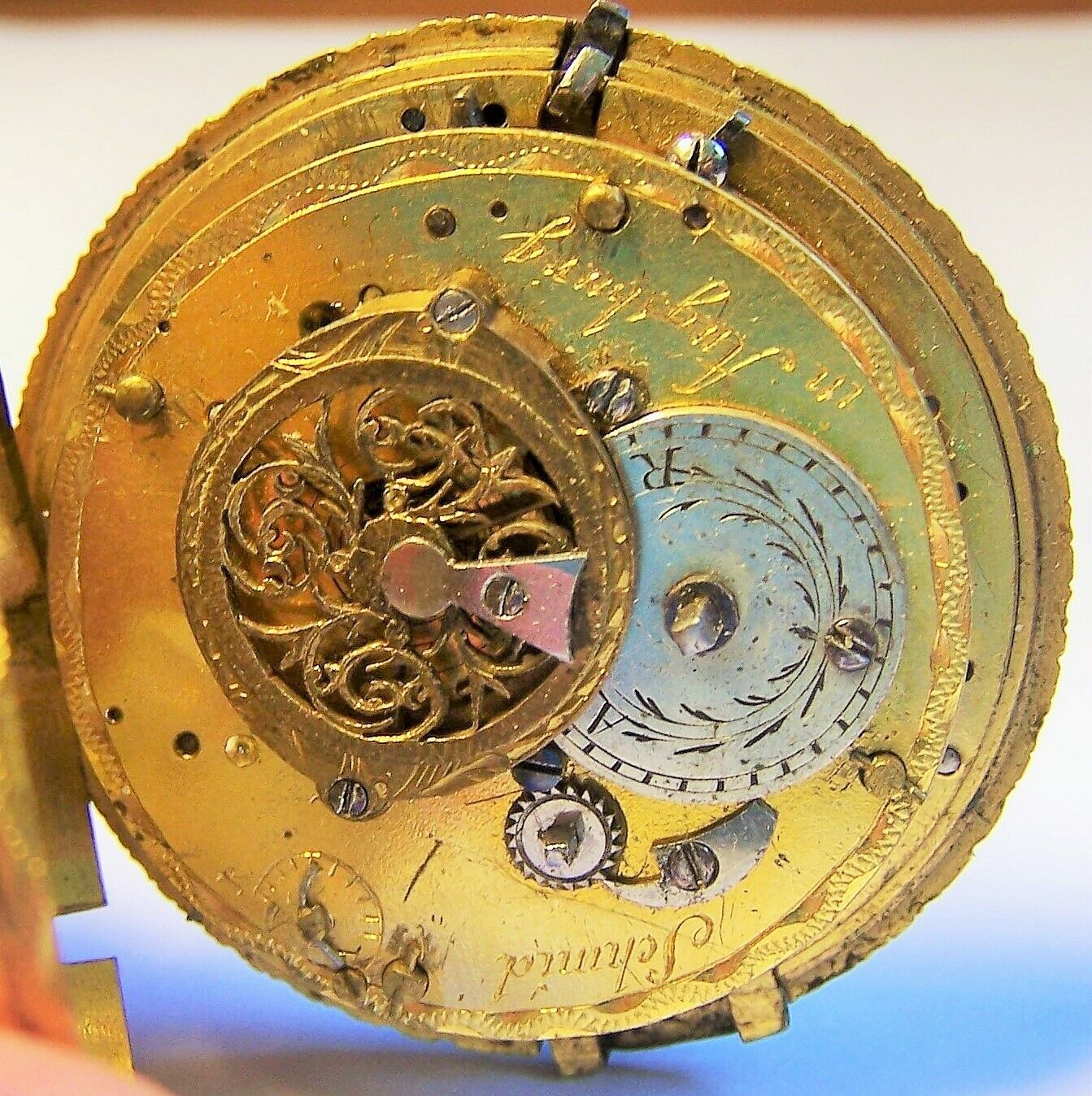 Weltsensation! Erste Repetitions Taschenuhr Werk der Welt Schmid Augsburg 1595 - Sammler - Uhren