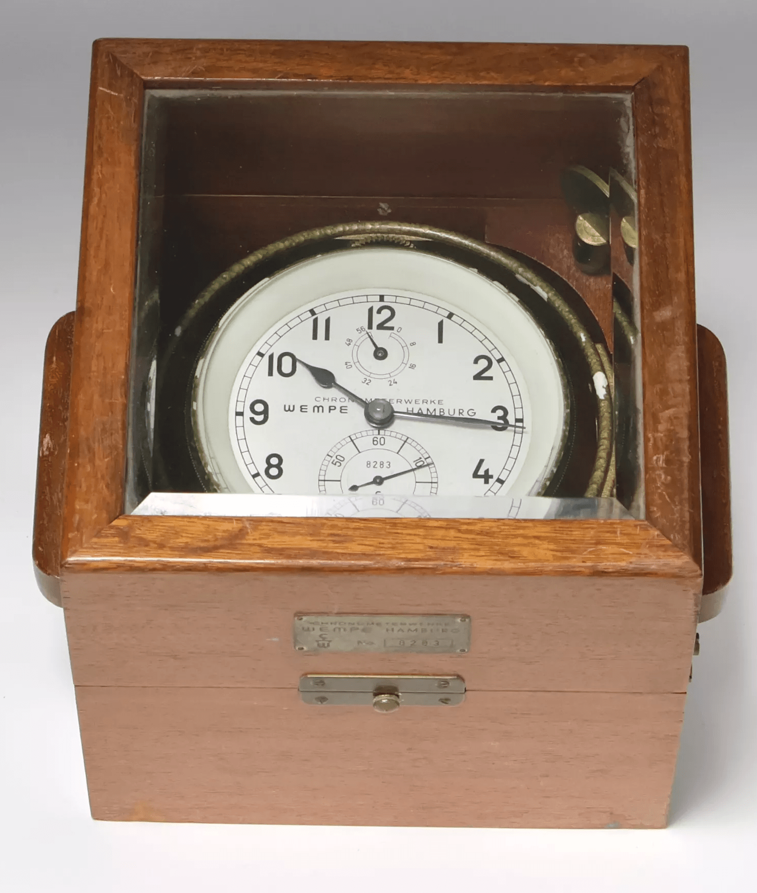 WEMPE Marinechronometer Bundeswehr Versorgungsnummer 6645 - 12 - 127 - 7670 ca. 1968 - Sammler - Uhren