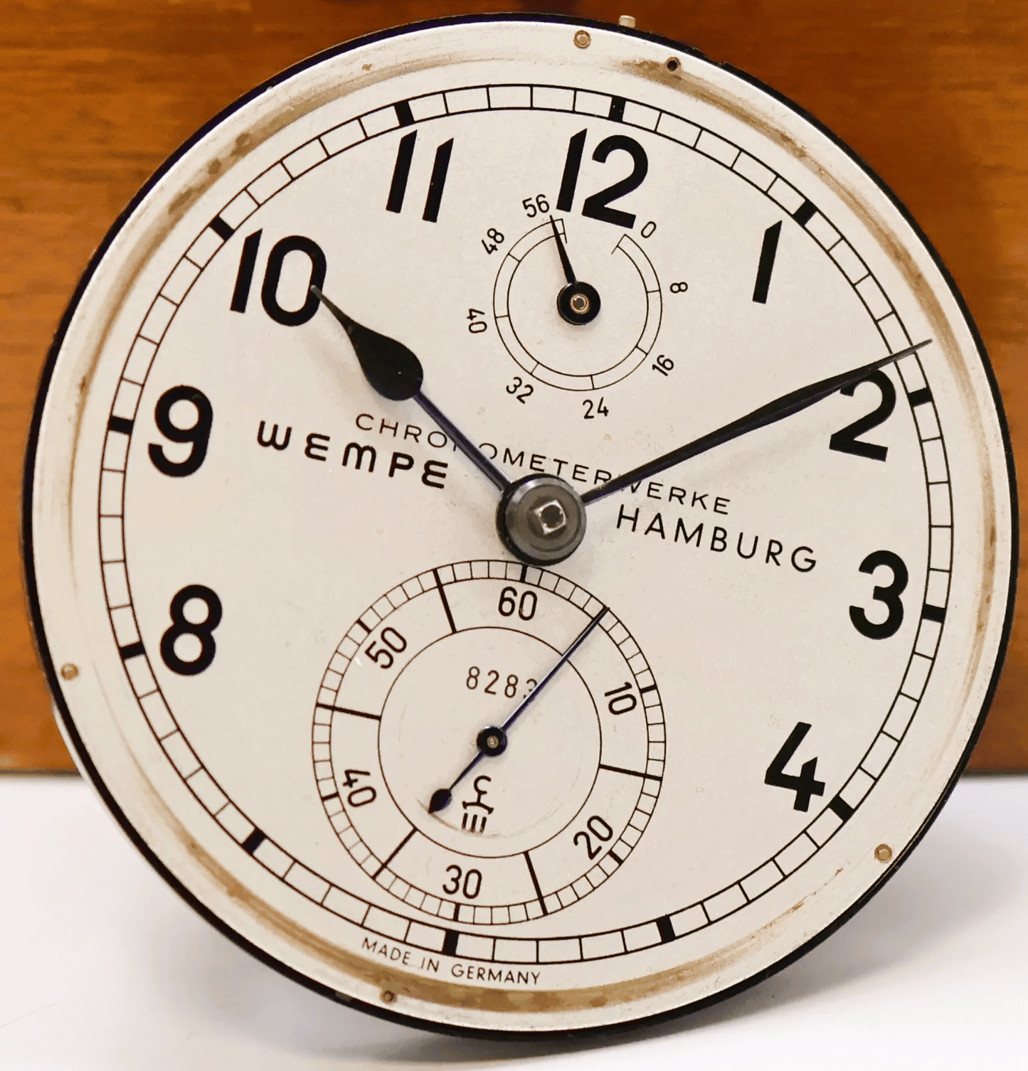 WEMPE Marinechronometer Bundeswehr Versorgungsnummer 6645 - 12 - 127 - 7670 ca. 1968 - Sammler - Uhren