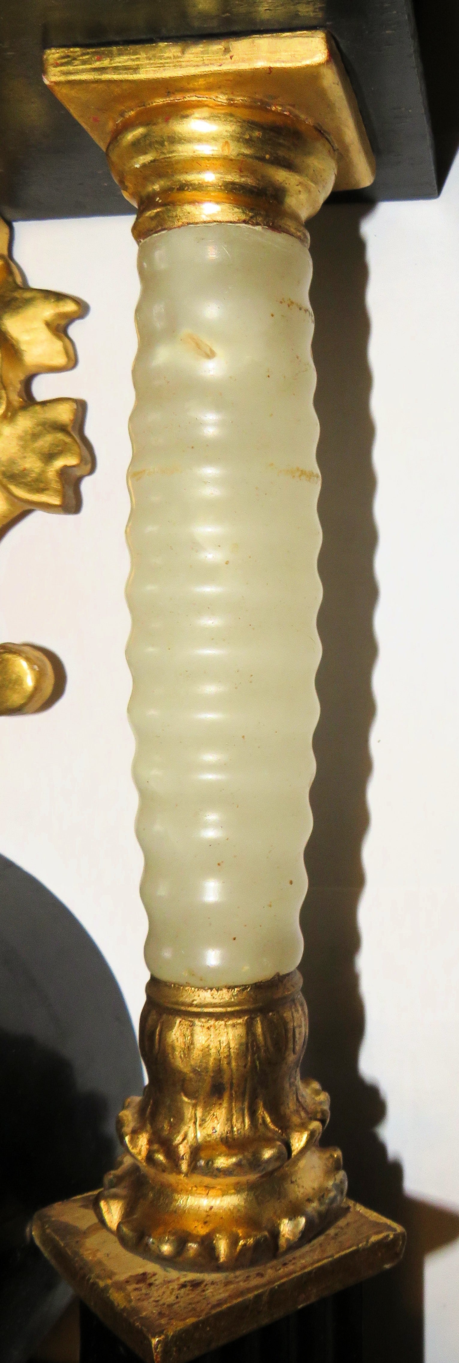 Wiener Portaluhr antik 54cm Stundenschlag Stockuhr Repetition Alabaster Säulen - Sammler - Uhren