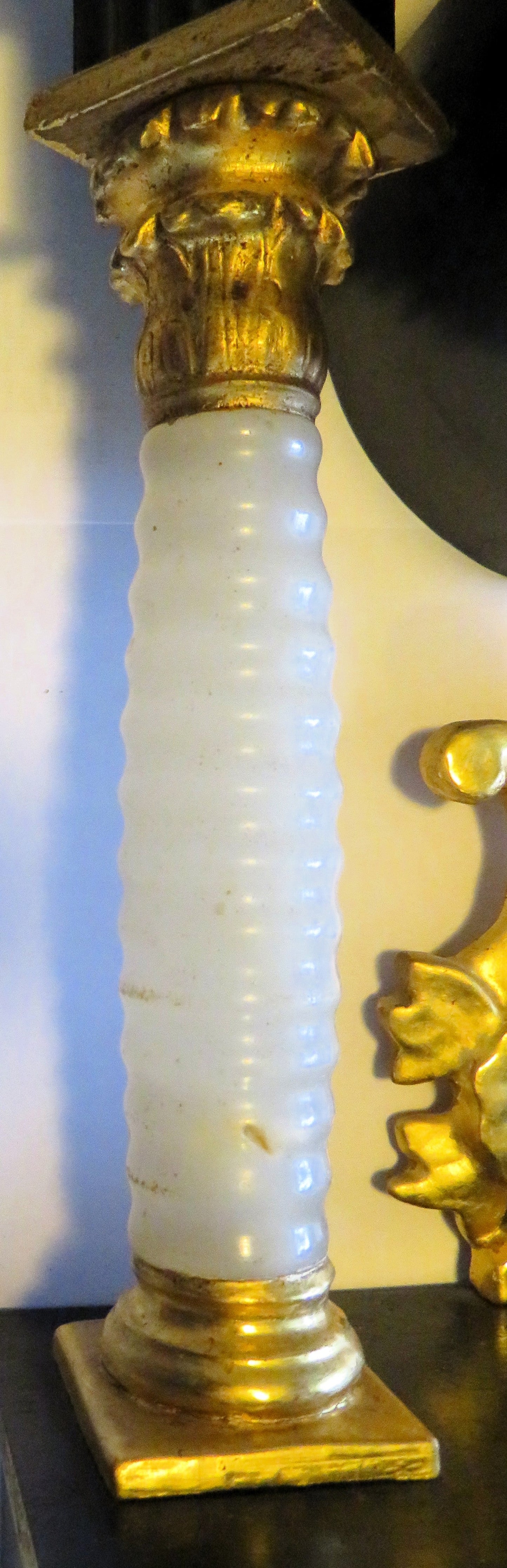 Wiener Portaluhr antik 54cm Stundenschlag Stockuhr Repetition Alabaster Säulen - Sammler - Uhren