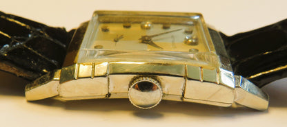 Wittnauer Diamant Brillant Armbanduhr Herren unisex ca. 1960 10K goldfilled - Sammler - Uhren