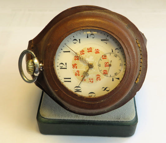 Zenith 0,800 Silber frühe Fliegeruhr Reichsluftwaffe Jasta 1914 WK 1 Richthofen - Sammler - Uhren