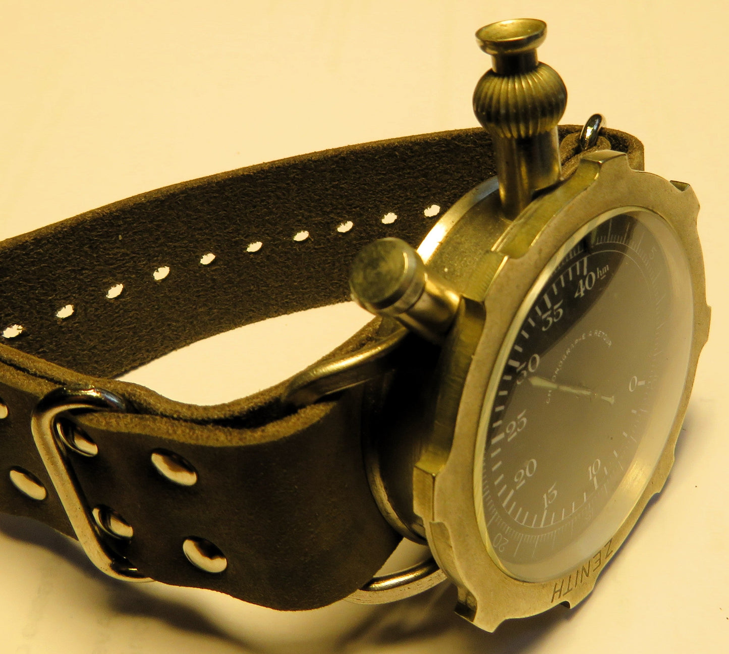 Zenith A Retour Reverso Bomben Abwurf Rücklauf Stoppuhr Luftwaffe 2. Weltkrieg - Sammler - Uhren