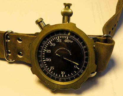 Zenith A Retour Reverso Bomben Abwurf Rücklauf Stoppuhr Luftwaffe 2. Weltkrieg - Sammler - Uhren