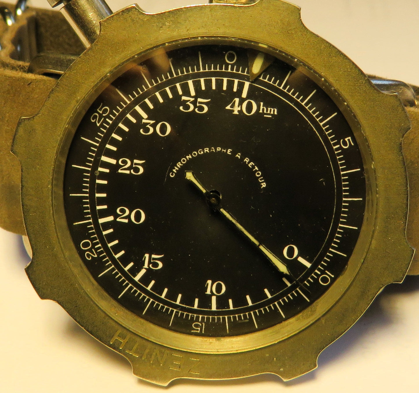 Zenith A Retour Reverso Bomben Abwurf Rücklauf Stoppuhr Luftwaffe 2. Weltkrieg - Sammler - Uhren