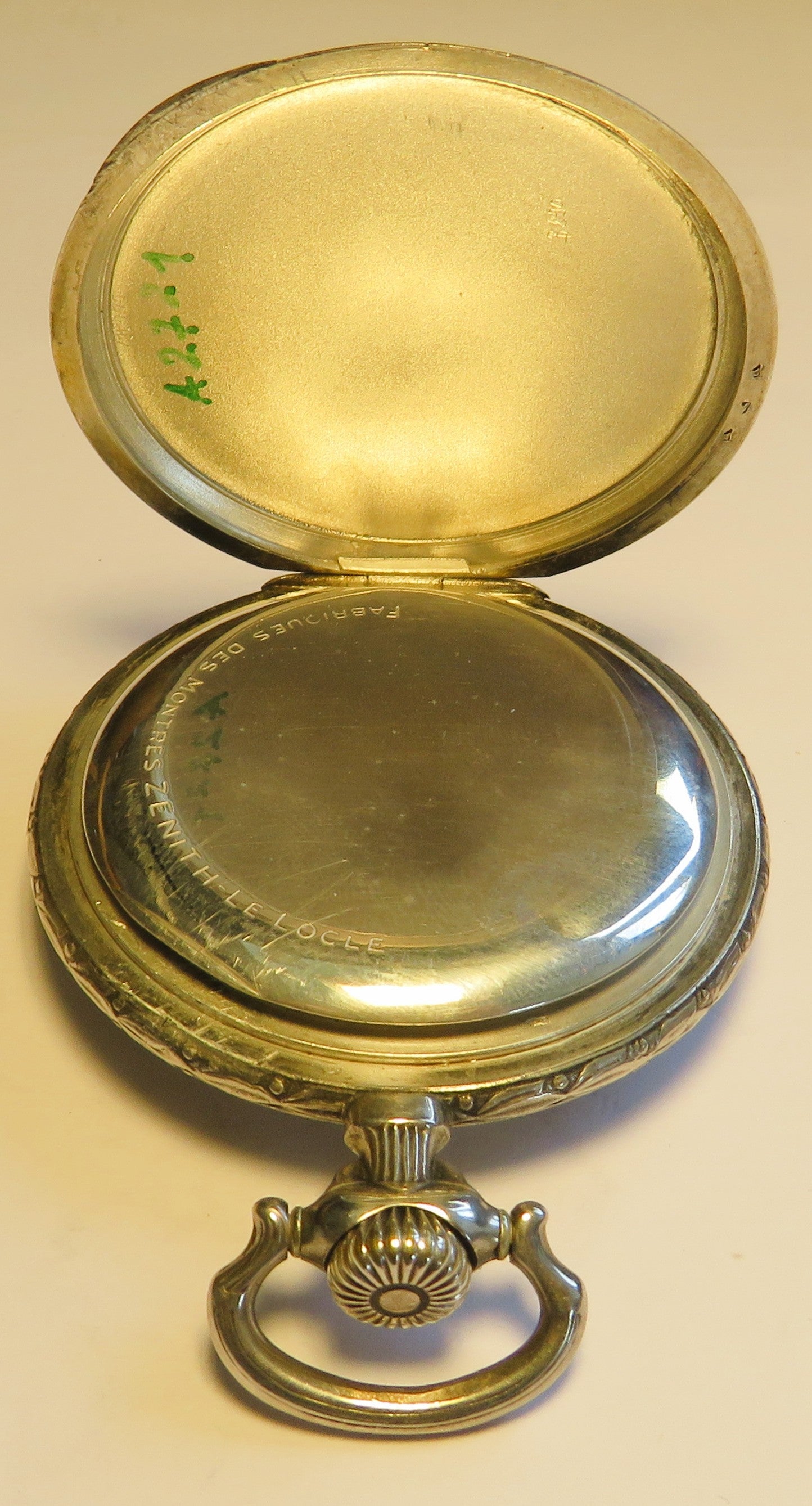 Zenith Sterling Silber Schützenuhr Eidgenössisches Schützenfest Aarau 1924 OVP - Sammler - Uhren