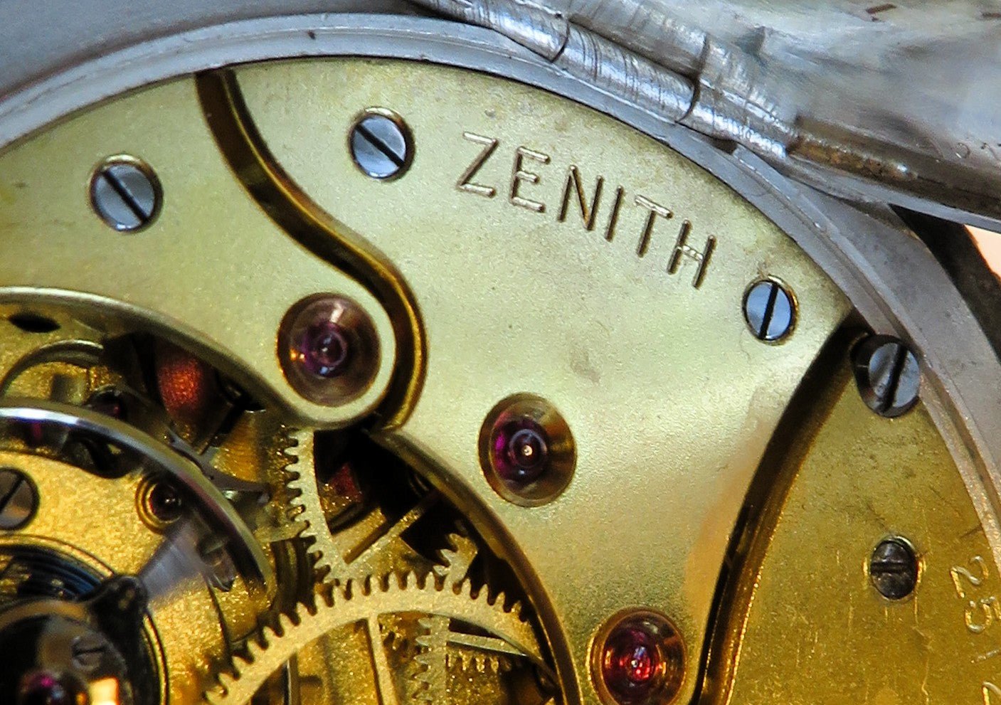Zenith Sterling Silber Schützenuhr Eidgenössisches Schützenfest Aarau 1924 OVP - Sammler - Uhren