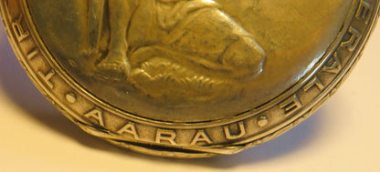 Zenith Sterling Silber Schützenuhr Eidgenössisches Schützenfest Aarau 1924 OVP - Sammler - Uhren