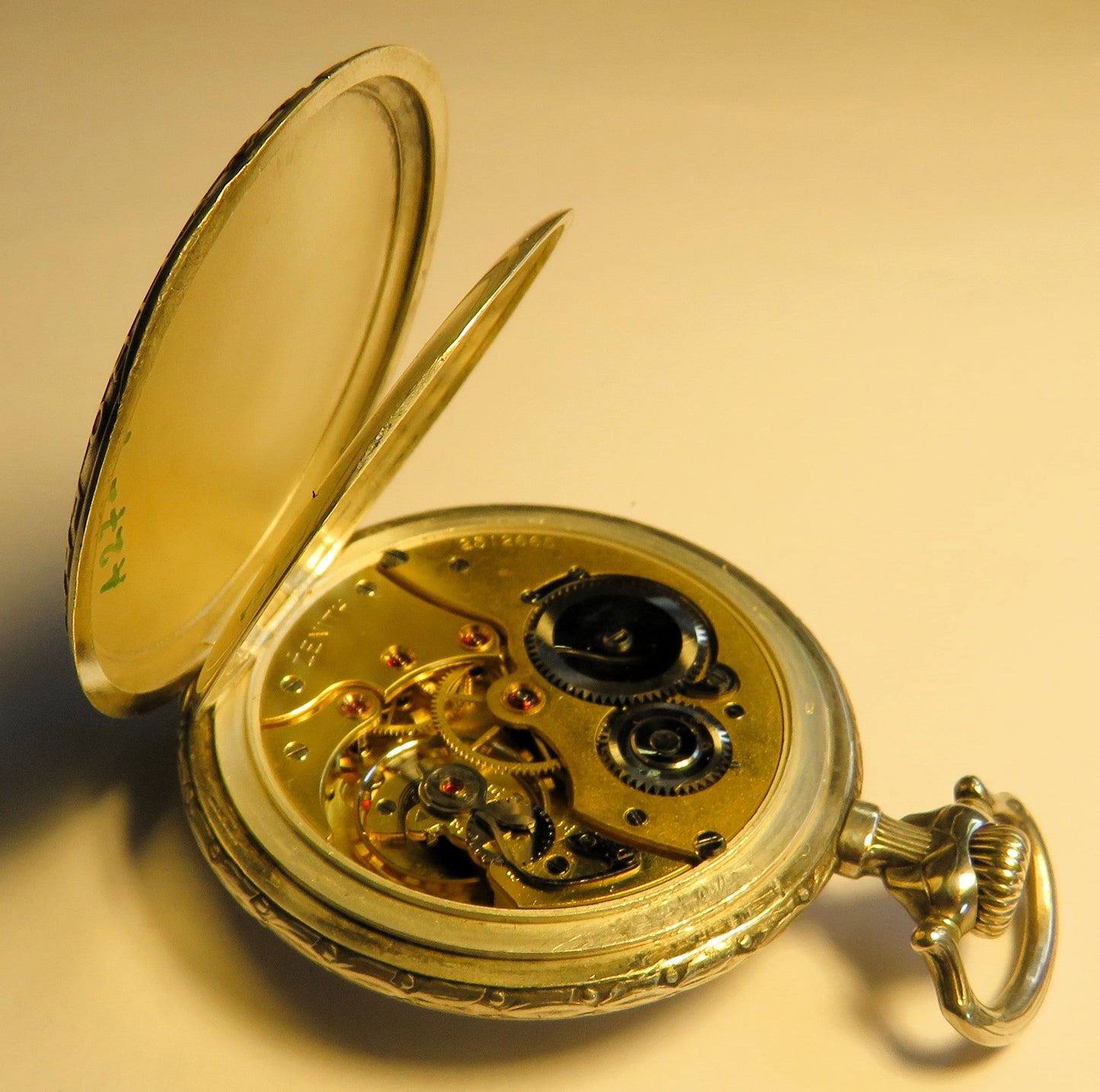 Zenith Sterling Silber Schützenuhr Eidgenössisches Schützenfest Aarau 1924 OVP - Sammler - Uhren