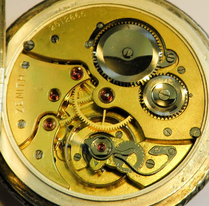 Zenith Sterling Silber Schützenuhr Eidgenössisches Schützenfest Aarau 1924 OVP - Sammler - Uhren