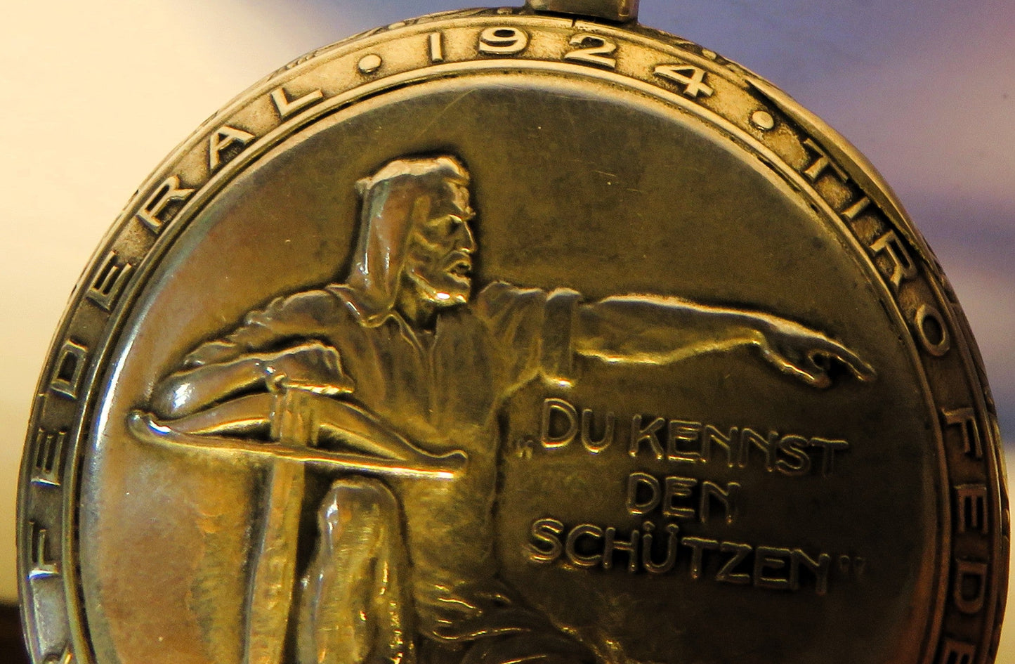 Zenith Sterling Silber Schützenuhr Eidgenössisches Schützenfest Aarau 1924 OVP - Sammler - Uhren