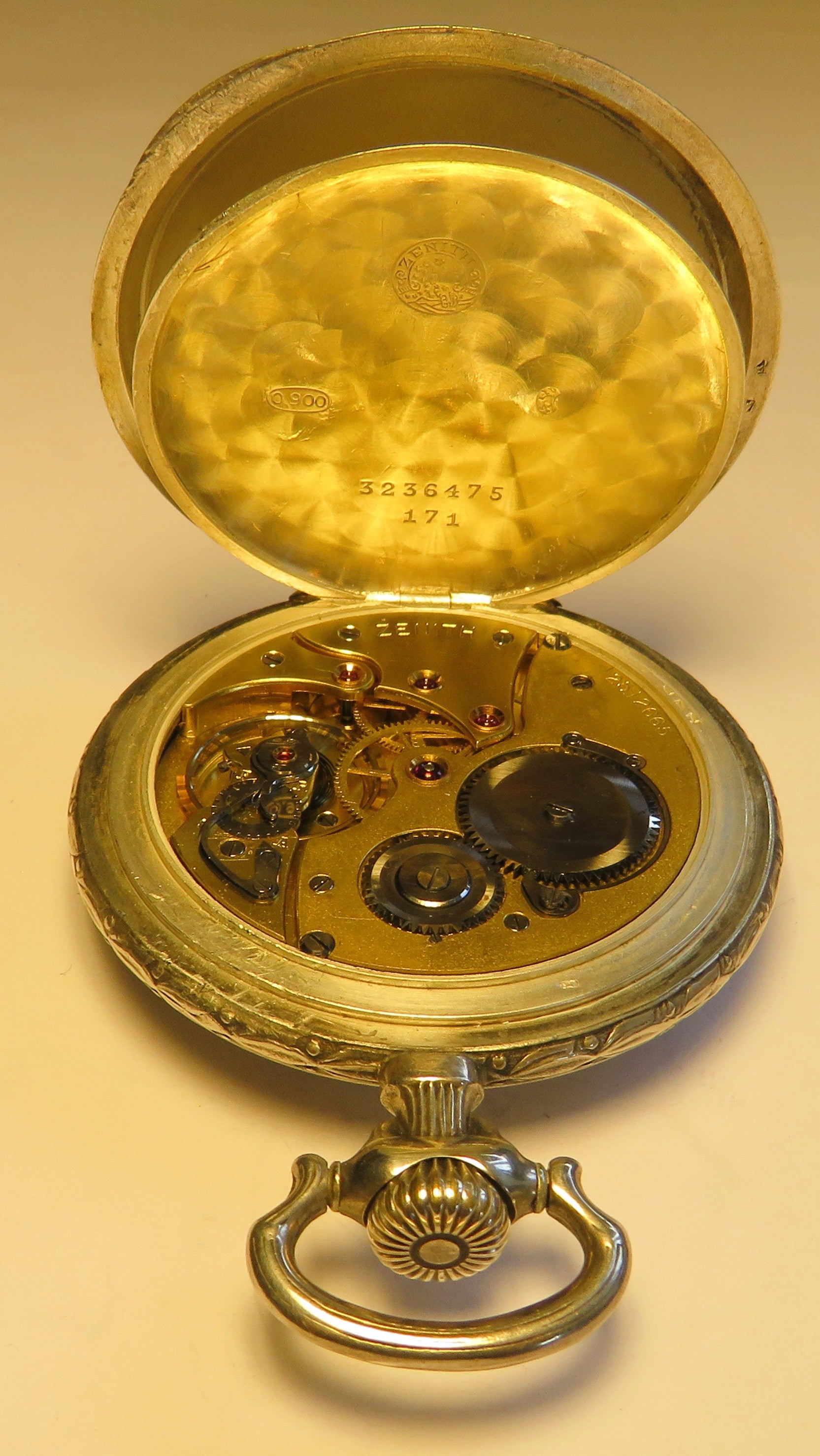 Zenith Sterling Silber Schützenuhr Eidgenössisches Schützenfest Aarau 1924 OVP - Sammler - Uhren