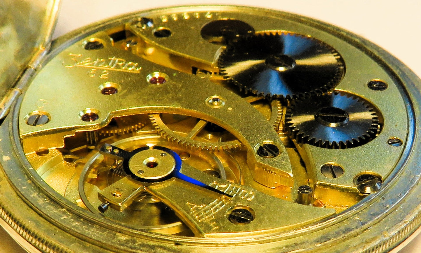 Zentra Cal. 62 Edelstahl Herren Taschenuhr Reichsarbeitsdienst 1938 - Sammler - Uhren