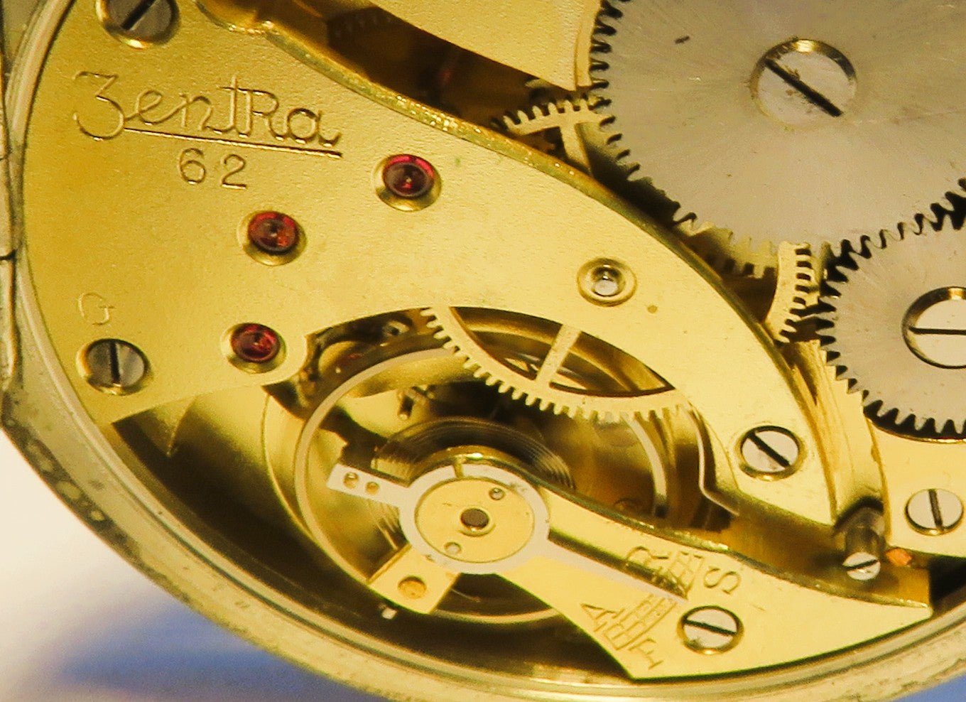 Zentra Cal. 62 Edelstahl Herren Taschenuhr Reichsarbeitsdienst 1938 - Sammler - Uhren