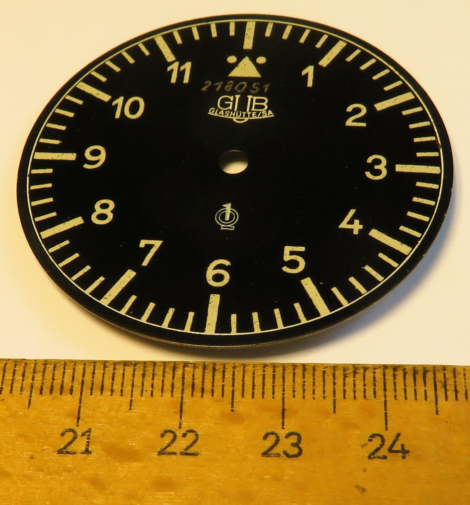 Zifferblatt GUB Lange&Söhne Glashütte B - Uhr Beobachtungsuhr Kaliber 48 Nachkrieg - Sammler - Uhren