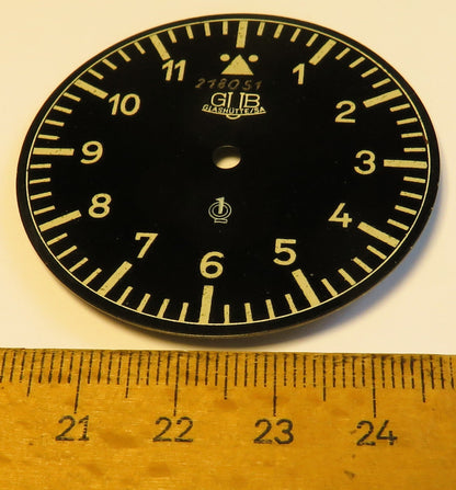 Zifferblatt GUB Lange&Söhne Glashütte B - Uhr Beobachtungsuhr Kaliber 48 Nachkrieg - Sammler - Uhren